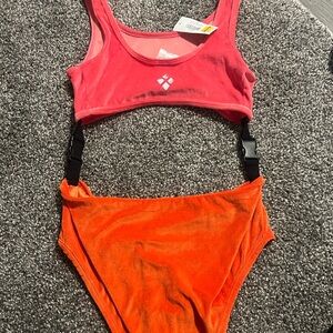 Birds of Prey Pink and Orange harley quinn Set